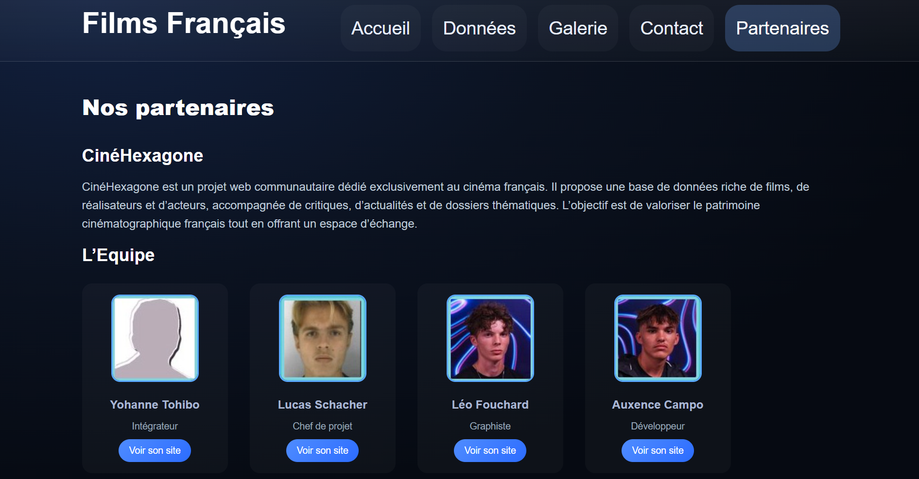 Page Partenaires